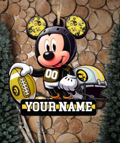 Ncaa Iowa Hawkeyes Mickey Mouse Ornament Personalized Your Name