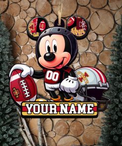 Ncaa Iowa State Cyclones Mickey Mouse Ornament Personalized Your Name