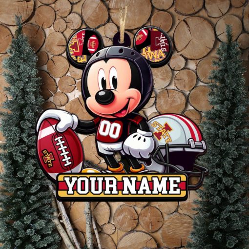 Ncaa Iowa State Cyclones Mickey Mouse Ornament Personalized Your Name