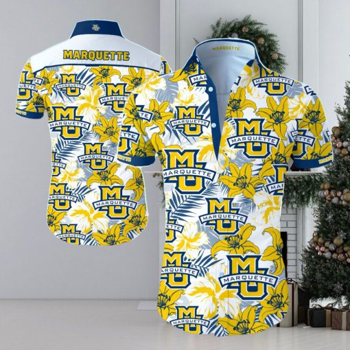 Ncaa Marquette Golden Eagles Special Style Trendy Hawaiian Shirt Aloha Shirt