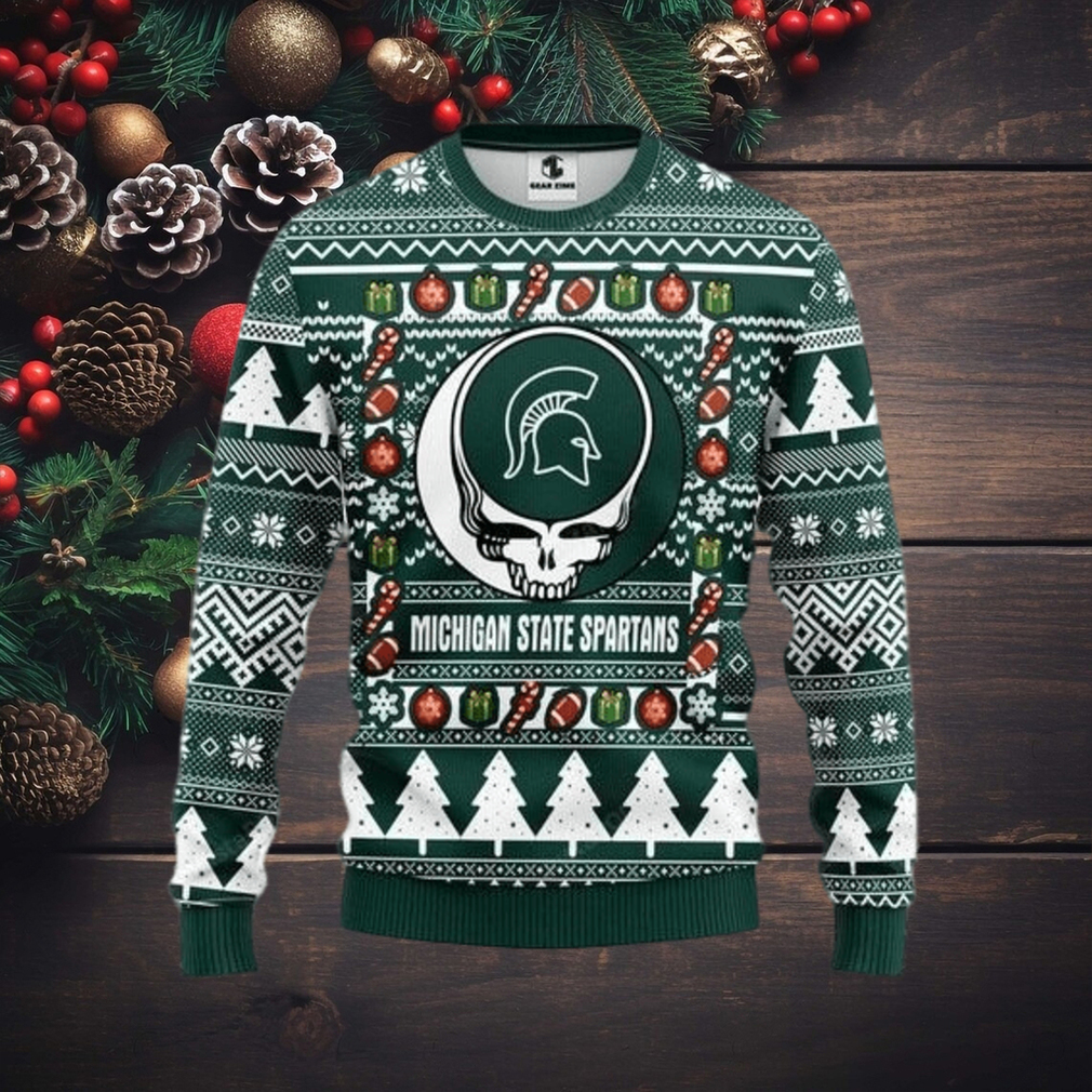 Ncaa Michigan State Spartans Ugly Christmas Sweater, All Over Print Sweatshirt, Ugly Sweater, Christmas Sweaters, Hoodie, Sweater