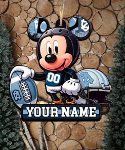 Ncaa North Carolina Tar Heels Mickey Mouse Ornament Personalized Your Name