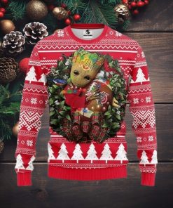 Ncaa Ohio State Buckeyes Groot Hug Ugly Christmas Sweater, All Over Print Sweatshirt, Ugly Sweater, Christmas Sweaters, Hoodie, Sweater