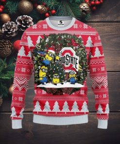 Ncaa Ohio State Buckeyes Minion Ugly Christmas Sweater, All Over Print Sweatshirt, Ugly Sweater, Christmas Sweaters, Hoodie, Sweater