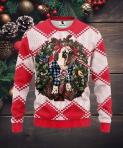 Ncaa Ohio State Buckeyes Pug Dog Ugly Christmas Sweater, All Over Print Sweatshirt, Ugly Sweater, Christmas Sweaters, Hoodie, Sweater