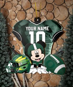 Ncaa Oregon Ducks Mickey Mouse Christmas Ornament Custom Your Name And Number