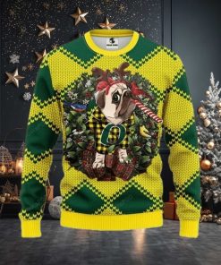 Ncaa Oregon Ducks Pug Dog Ugly Christmas Sweater, All Over Print Sweatshirt, Ugly Sweater, Christmas Sweaters, Hoodie, Sweater