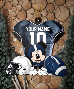 Ncaa Penn State Nittany Lions Mickey Mouse Christmas Ornament Custom Your Name And Number