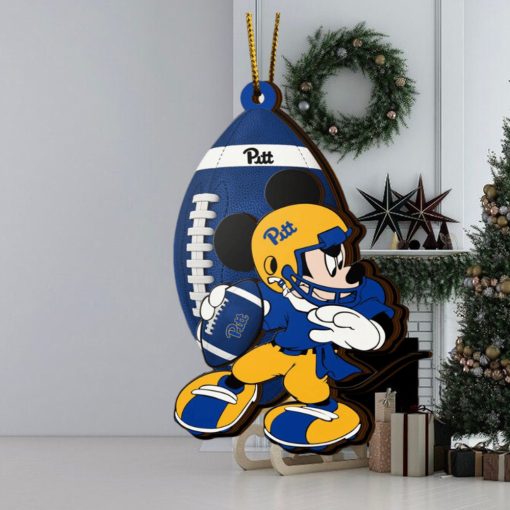 Ncaa Pittsburgh Panthers Mickey Mouse Christmas Ornament