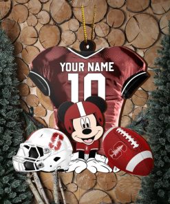 Ncaa Stanford Cardinal Mickey Mouse Christmas Ornament Custom Your Name And Number