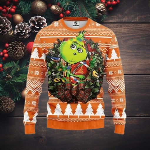 Ncaa Texas Longhorns Grinch Hug Ugly Christmas Sweater, All Over Print Sweatshirt, Ugly Sweater, Christmas Sweaters, Hoodie, Sweater