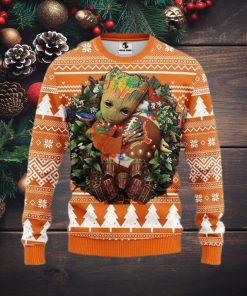 Ncaa Texas Longhorns Groot Hug Ugly Christmas Sweater, All Over Print Sweatshirt, Ugly Sweater, Christmas Sweaters, Hoodie, Sweater