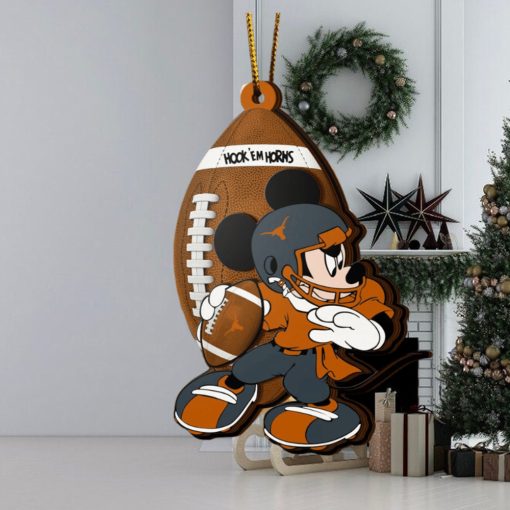 Ncaa Texas Longhorns Mickey Mouse Christmas Ornament