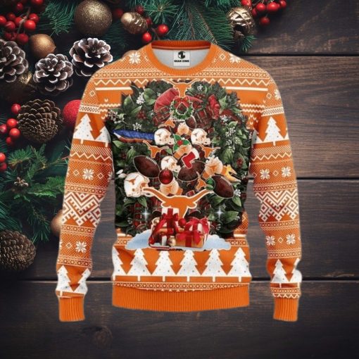 Ncaa Texas Longhorns Ugly Christmas Sweater, All Over Print Sweatshirt, Ugly Sweater, Christmas Sweaters, Hoodie, Sweater