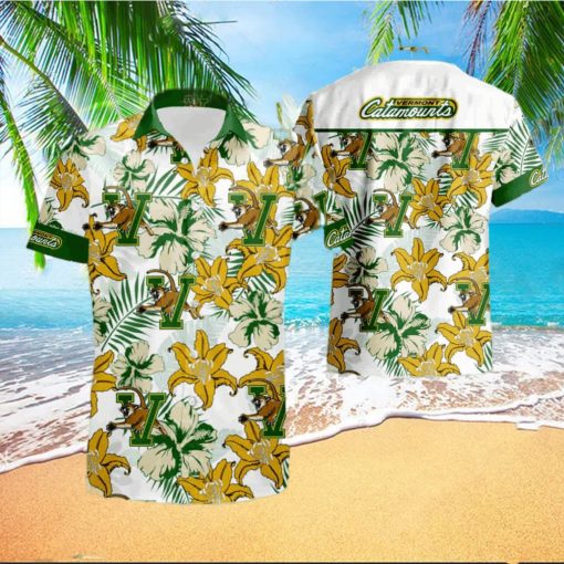 Ncaa Vermont Catamounts Short Sleeve Aloha Hawaiian Shirt