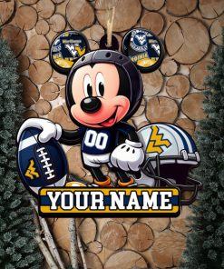 Ncaa West Virginia Mountaineers Mickey Mouse Ornament Personalized Your Name