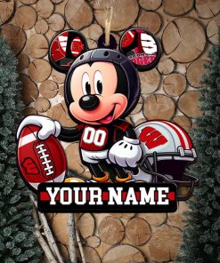 Ncaa Wisconsin Badgers Mickey Mouse Ornament Personalized Your Name