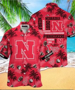 Nebraska Cornhuskers Coconut Red Hawaiian Shirt