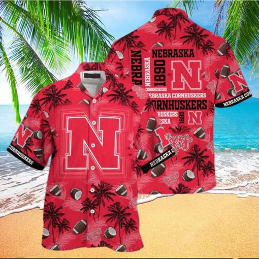 Nebraska Cornhuskers Coconut Red Hawaiian Shirt