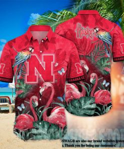 Nebraska Cornhuskers NCAA Flower Full Print Unisex Hawaiian Shirt