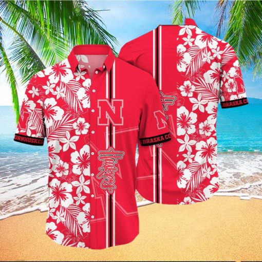 Nebraska Cornhuskers NCAA Hawaiian Shirt Ocean Wavestime Aloha Shirt