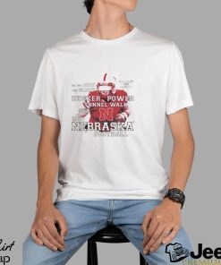 Nebraska football in the deed the glory scarlet and cream shirt