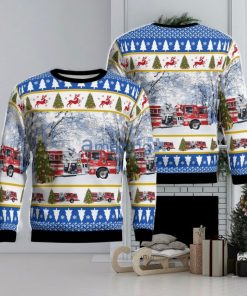 Neffs, Ohio, Neffs Fire Department Christmas Ugly Sweater For Men Women