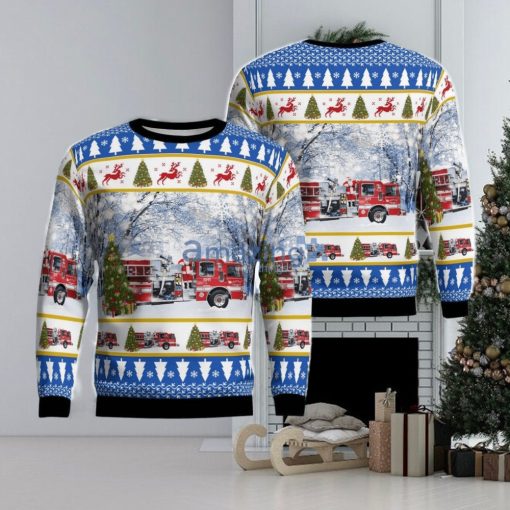 Neffs, Ohio, Neffs Fire Department Christmas Ugly Sweater For Men Women