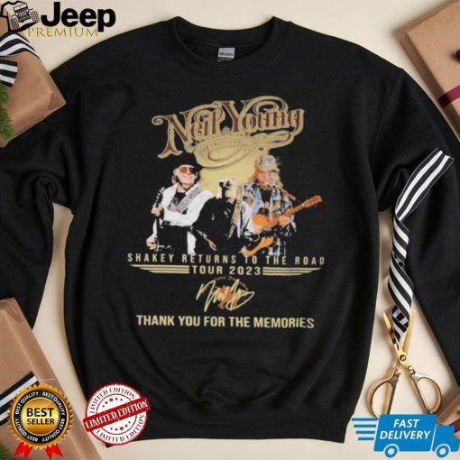 Neil Young Shakey Returns To The Road Tour 2023 Thank You For The Memories T Shirt