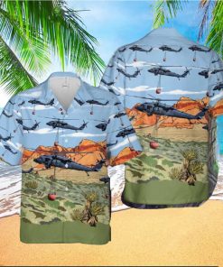 Nevada Army National Guard Uh 60 Blackhawk Hawaiian Shirt