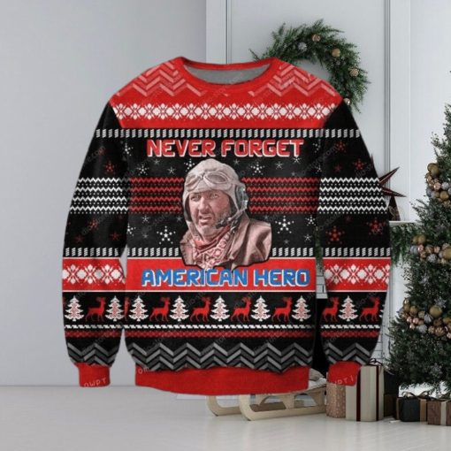 Never Forget American Hero Knitting Pattern For Womens Ugly Sweater