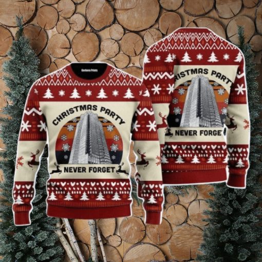 Never Forget Nakatomi Plaza Christmas Party 1988 Christmas Unisex Ugly Sweater