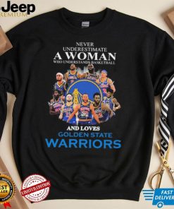 Never Underestima A Woman Who Understands Basketball And Loves Golden State Warriors Shirt