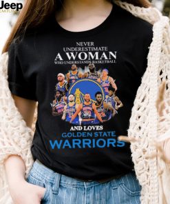 Never Underestima A Woman Who Understands Basketball And Loves Golden State Warriors Shirt