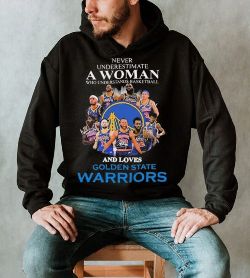 Never Underestima A Woman Who Understands Basketball And Loves Golden State Warriors Shirt