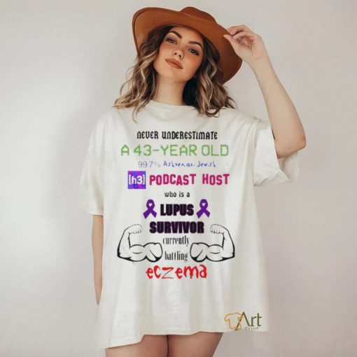 Never Underestimate A 43 Year Old Podcast Host Shirt