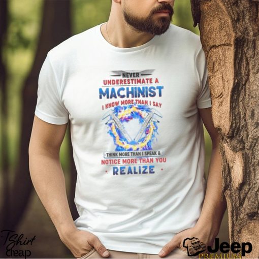 Never Underestimate A Machinist Shirt