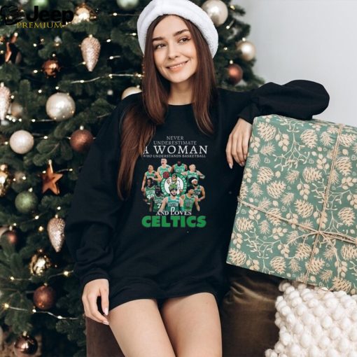 Never Underestimate A Woman Who Understands Basketball And Loves Boston Celtics Shirt