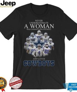 Never Underestimate A Woman Who Understands Football And Loves Cowboys shirt