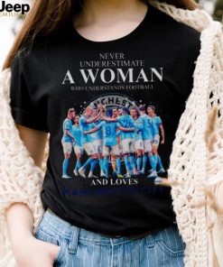 Never Underestimate A Woman Who Understands Football And Loves Manchester City 2023 Shirt