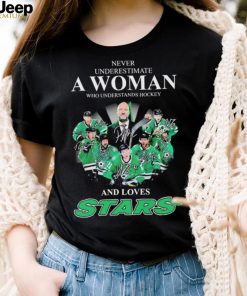 Never Underestimate An Old Man Who Understands Hockey And Loves Dallas Stars Signatures Shirt