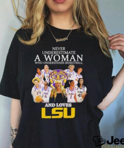 Never Underestimate Who Understands Basketball And Loves LSU T Shirt