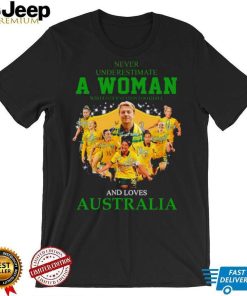 Never underestimate a woman who understands football and loves Australia shirt