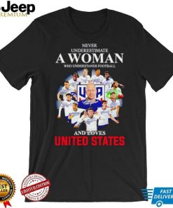 Never underestimate a woman who understands football and loves United States shirt