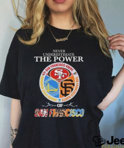 Never underestimate the power of San Francisco sports teams shirt