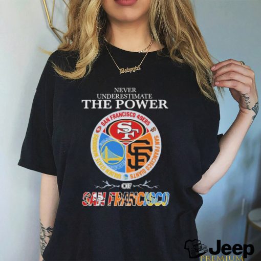 Never underestimate the power of San Francisco sports teams shirt