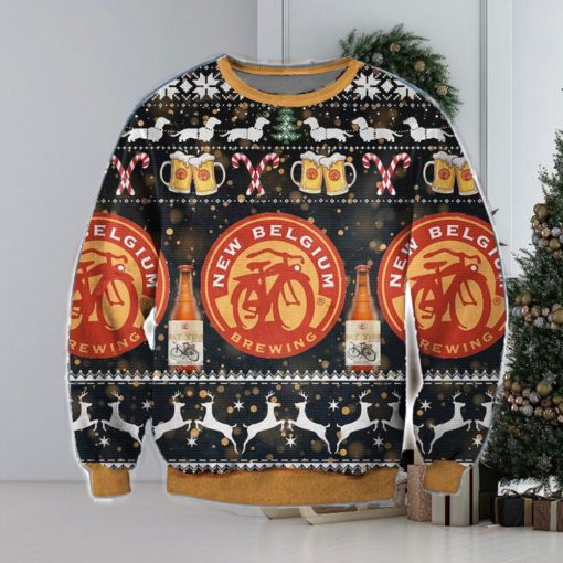 New Belgium 3D Ugly Christmas Sweater Christmas Gift