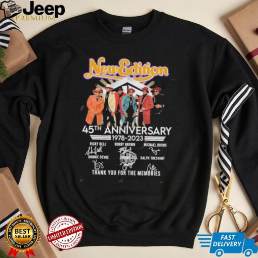 New Edition 45th Anniversary 1978 – 2023 Thank You For The Memories T Shirt