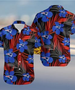 New England Patriots 2 Flower Hawaiian Shirt