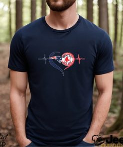 New England Patriots And Boston Red Sox heartbeat 2023 shirt